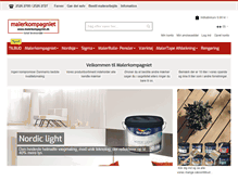 Tablet Screenshot of malerkompagniet.dk